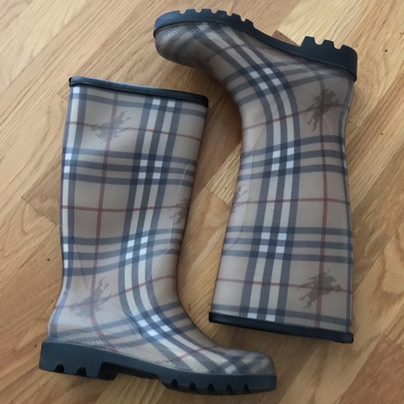 BURBERRY Rain boots- classic Authentic - Picture 2 of 8